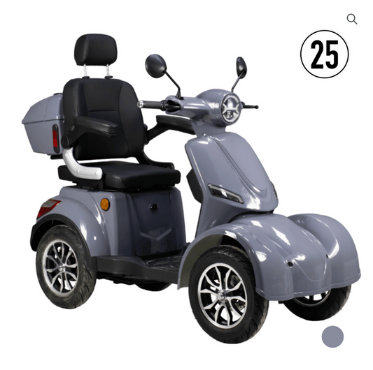 BULLBIKE Tunis Elektro Scooter 600W 60V 20Ah 25Km/h/ Seniorenmobil / Vierrad