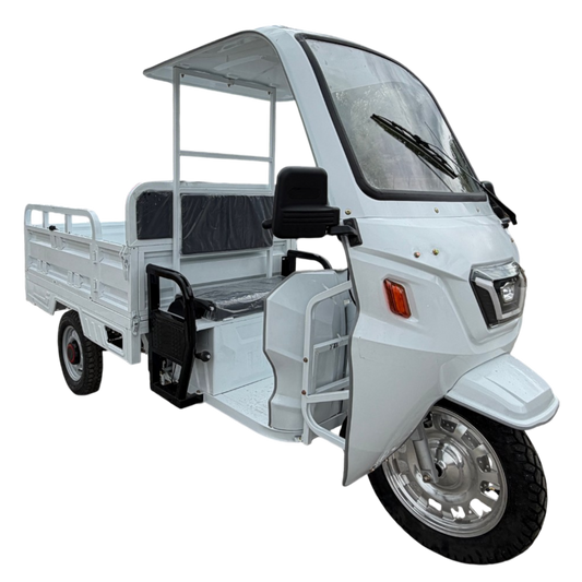 BULLBIKE Madrid Cargo E-Lastendreirad Mit Dach 250 Watt (Max Peak 0,6 kW) 72V 58Ah 25km/h OUTLET%