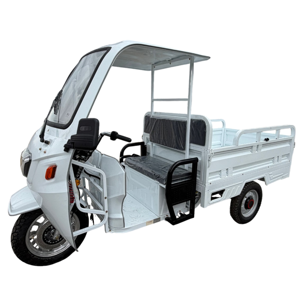 BULLBIKE Madrid Cargo E-Lastendreirad Mit Dach 250 Watt (Max Peak 0,6 kW) 72V 58Ah 25km/h OUTLET%