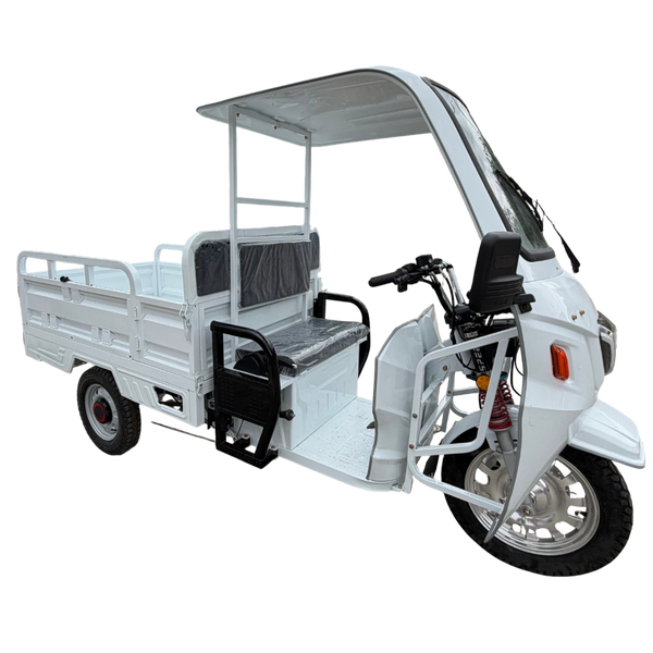 BULLBIKE Madrid Cargo E-Lastendreirad Mit Dach 250 Watt (Max Peak 0,6 kW) 72V 58Ah 25km/h OUTLET%