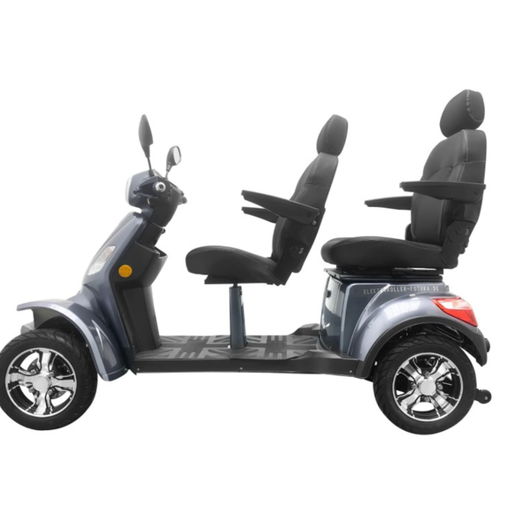 BULLBIKE Manama 2 Personen Elektro Scooter 250 Watt (Max Peak 0,6 kW) 60V 20Ah/ Seniorenmobil / Vierrad 25 km/h