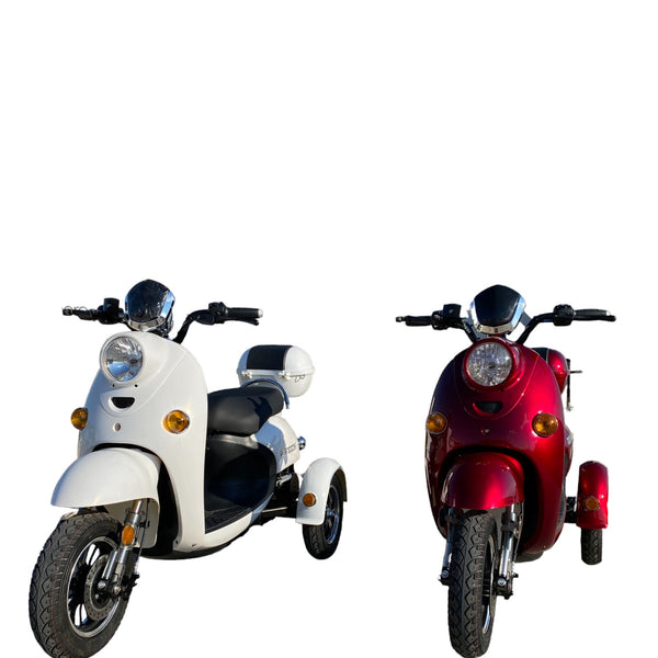 BULLBIKE Messina Dreirad Elektro Scooter 250 Watt (Max Peak 0,6 kW) 60V 20Ah 25 km/h /Seniorenmobil /