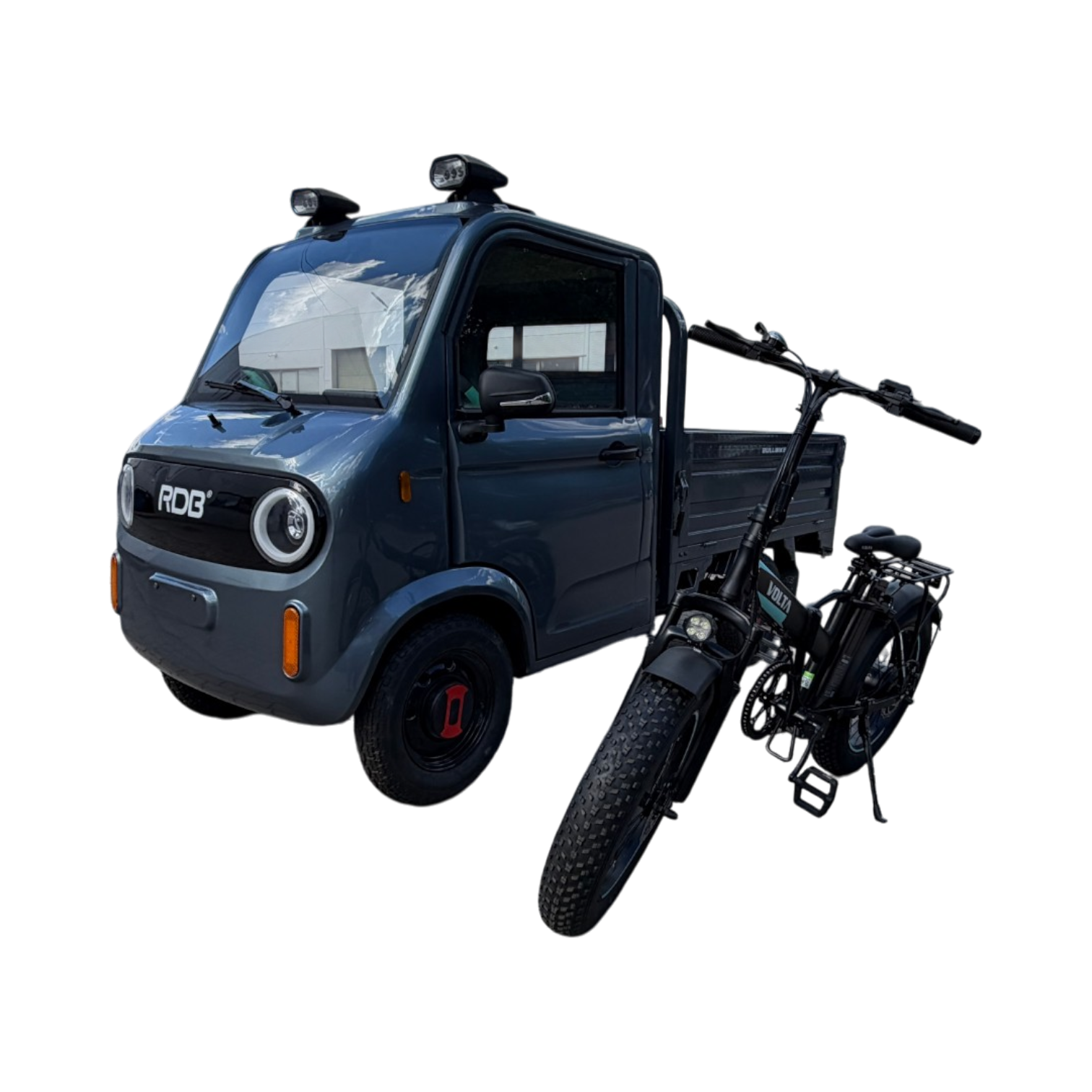 BULLBIKE Milan Cargo Lastenfahrzeug/Vierrad 600W 72V 58Ah 25km/h Grau