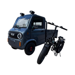 BULLBIKE Milan Cargo Lastenfahrzeug/Vierrad 600W 72V 58Ah 25km/h Grau