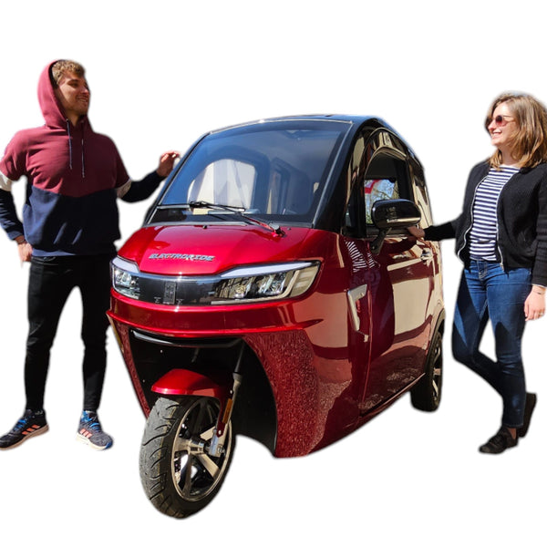 BULLBIKE Nara Elektro Kabineroller Scooter 250 Watt (Max Peak 0,6 kW) 60V 58Ah 25Km/h /2 Personen