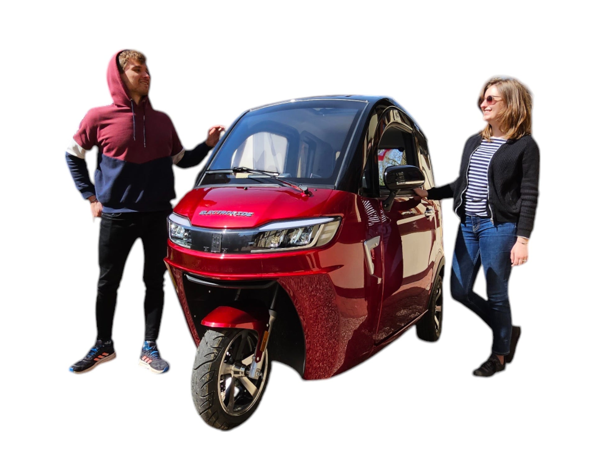 BULLBIKE Nara Elektro Kabineroller Scooter 250 Watt (Max Peak 0,6 kW) 60V 58Ah 25Km/h /2 Personen