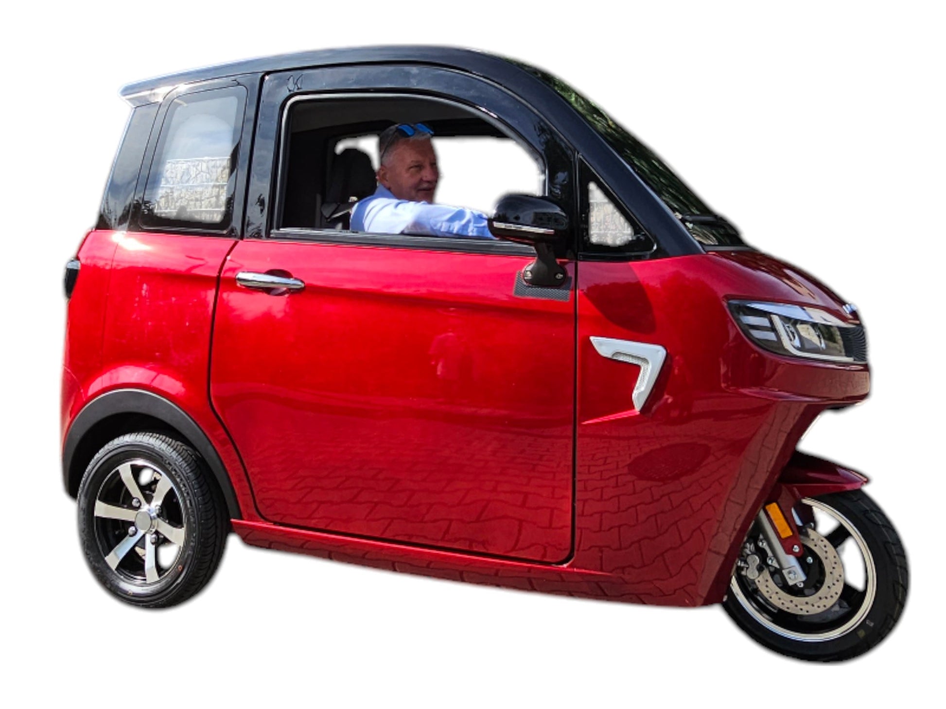 BULLBIKE Nara Elektro Kabineroller Scooter 250 Watt (Max Peak 0,6 kW) 60V 58Ah 25Km/h /2 Personen