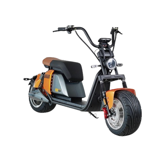 BULLBIKE Patna Elektro-Chopper 250 Watt (Max Peak 0,6 kW) 60V 30Ah Li ion 25km/h