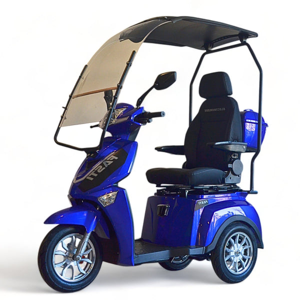 BULLBIKE Premium Braga Elektro Scooter 250 Watt (Max Peak 0,6 kW) 60V 20Ah Lithium 25Km/h/ Seniorenmobil / Dreirad
