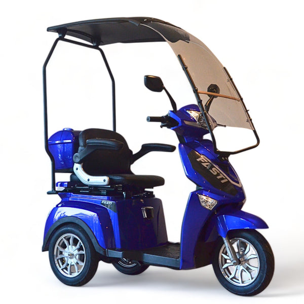 BULLBIKE Premium Malaga Elektro Scooter 250 Watt (Max Peak 0,6 kW) 60V 20Ah 25Km/h/ Seniorenmobil / Dreirad