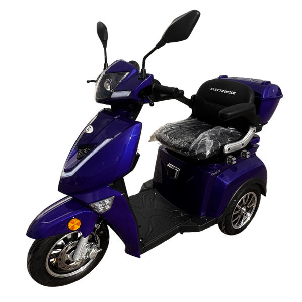 BULLBIKE Premium Malaga Elektro Scooter 250 Watt (Max Peak 0,6 kW) 60V 20Ah 25Km/h/ Seniorenmobil / Dreirad
