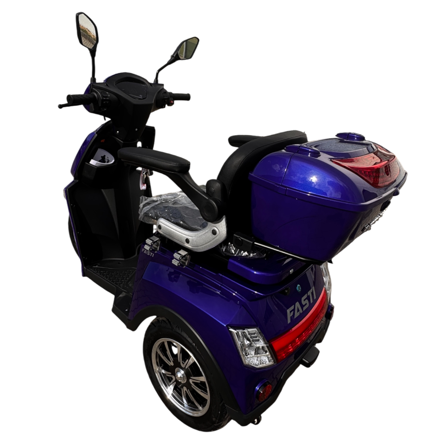 BULLBIKE Premium Malaga Elektro Scooter 250 Watt (Max Peak 0,6 kW) 60V 20Ah 25Km/h/ Seniorenmobil / Dreirad