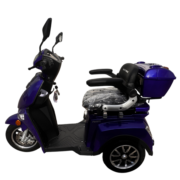 BULLBIKE Premium Malaga Elektro Scooter 250 Watt (Max Peak 0,6 kW) 60V 20Ah 25Km/h/ Seniorenmobil / Dreirad