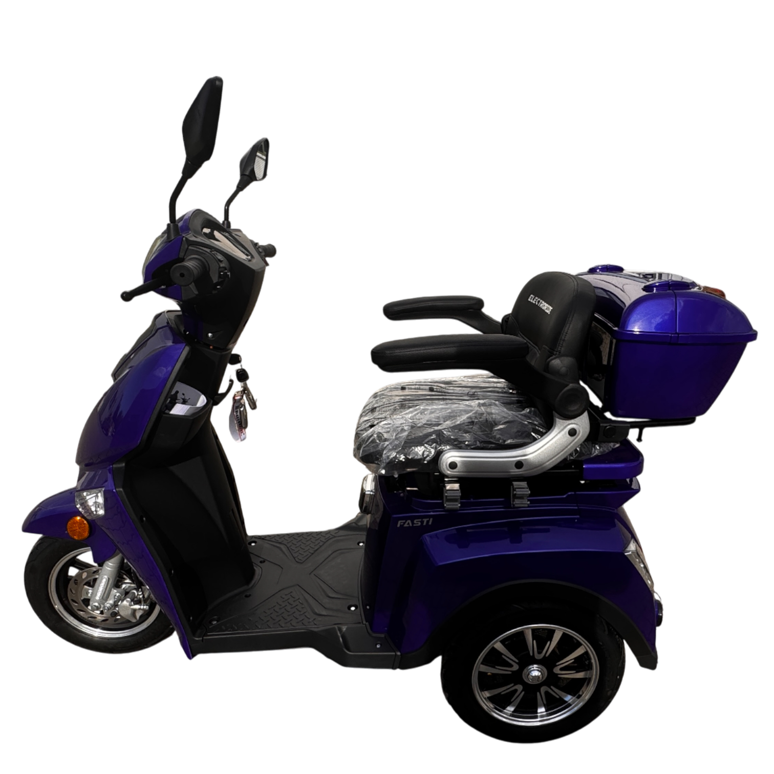BULLBIKE Premium Malaga Elektro Scooter 250 Watt (Max Peak 0,6 kW) 60V 20Ah 25Km/h/ Seniorenmobil / Dreirad