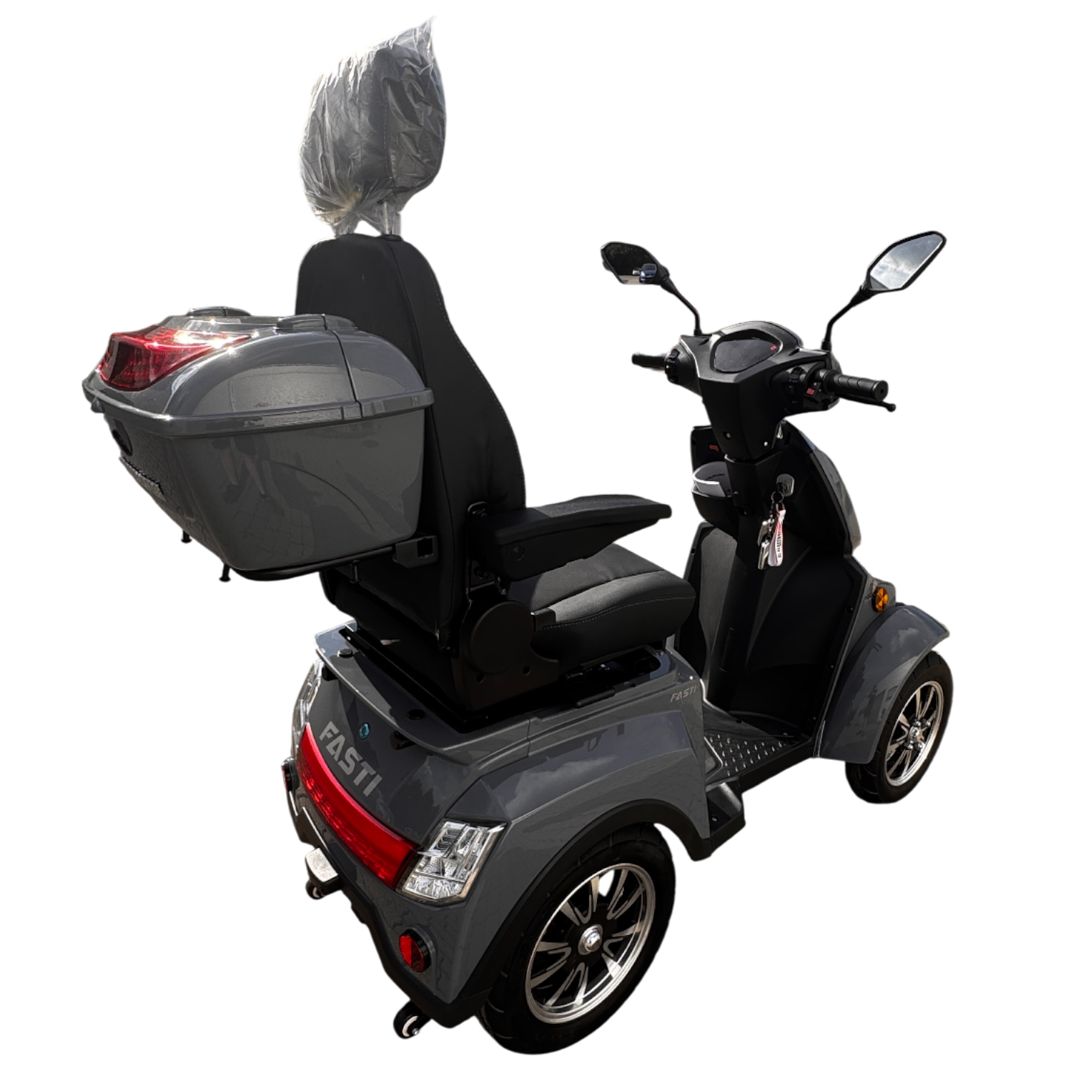 BULLBIKE Premium Maseru Elektro Scooter 250 Watt (Max Peak 0,6 kW) 60V 20Ah Lithium 25Km/h/ Seniorenmobil / Vierrad