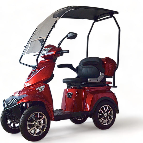 BULLBIKE Premium Valletta Elektro Scooter 250 Watt (Max Peak 0,6 kW) 60V 20Ah 25Km/h/ Seniorenmobil / Vierrad
