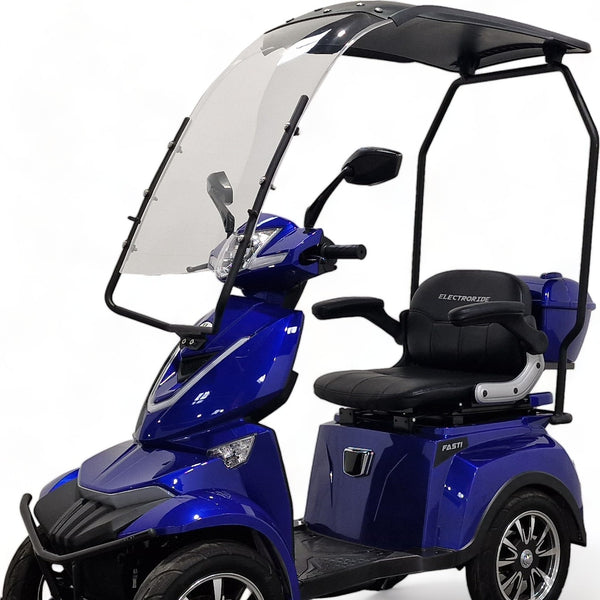 BULLBIKE Premium Valletta Elektro Scooter 250 Watt (Max Peak 0,6 kW) 60V 20Ah 25Km/h/ Seniorenmobil / Vierrad