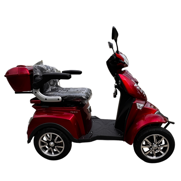 BULLBIKE Premium Valletta Elektro Scooter 250 Watt (Max Peak 0,6 kW) 60V 20Ah 25Km/h/ Seniorenmobil / Vierrad