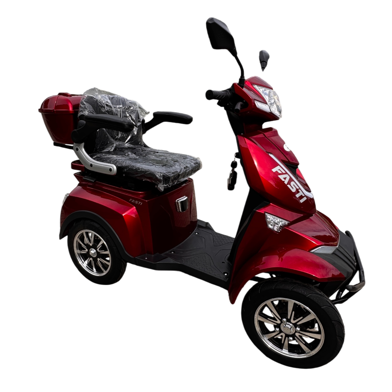 BULLBIKE Premium Valletta Elektro Scooter 250 Watt (Max Peak 0,6 kW) 60V 20Ah 25Km/h/ Seniorenmobil / Vierrad