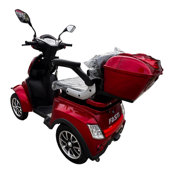 BULLBIKE Premium Valletta Elektro Scooter 250 Watt (Max Peak 0,6 kW) 60V 20Ah 25Km/h/ Seniorenmobil / Vierrad