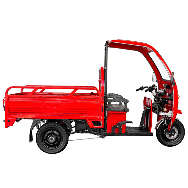 BULLBIKE Riga Cargo E-Lastendreirad Mit Dach 250 Watt (Max Peak 0,6 kW) 72V 60Ah 25km/h