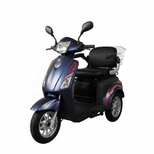 BULLBIKE Vicenza Elektro Scooter 600W 60V 18/30Ah LiFePO4 25Km/h/ Seniorenmobil / Dreirad