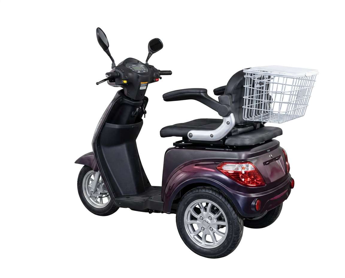 BULLBIKE Vicenza Elektro Scooter 600W 60V 18/30Ah LiFePO4 25Km/h/ Seniorenmobil / Dreirad
