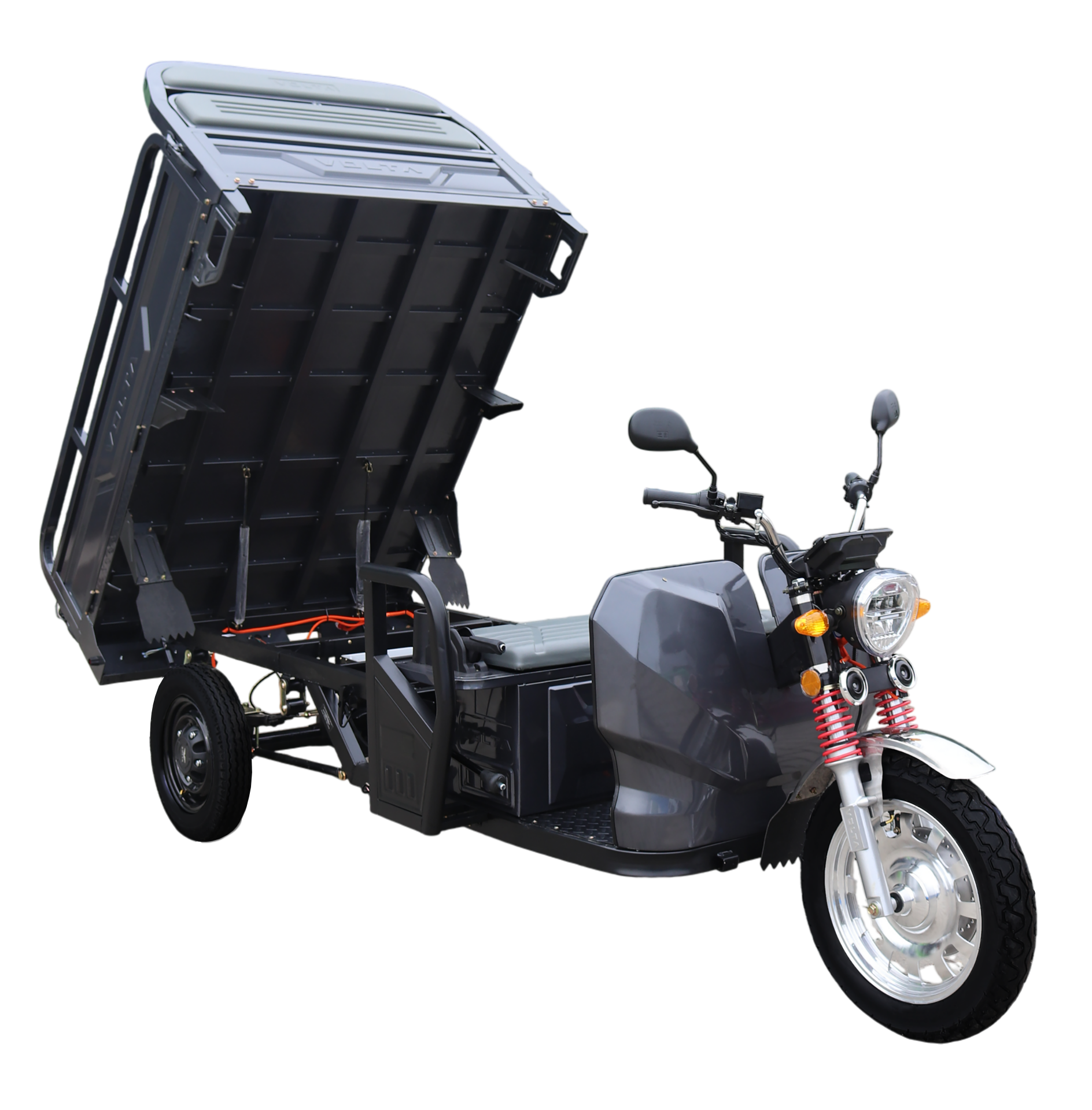 BULLBIKE Riga Pro Max Cargo E-Lastendreirad Mit Dach 600W 72V 60Ah 25km/h