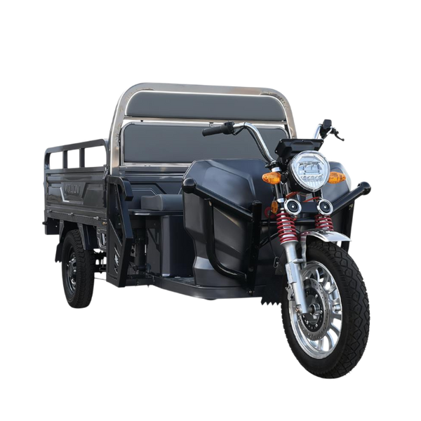 BULLBIKE Riga Pro Max Cargo E-Lastendreirad Mit Dach 600W 72V 60Ah 25km/h