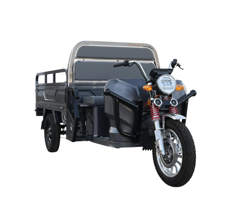 BULLBIKE Riga Pro Max Cargo E-Lastendreirad Mit Dach 600W 72V 60Ah 25km/h